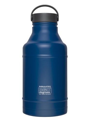 360 Vacuum Insulated Stainless Steel Growler - 1800ml Dark Blue - SUPER SALE