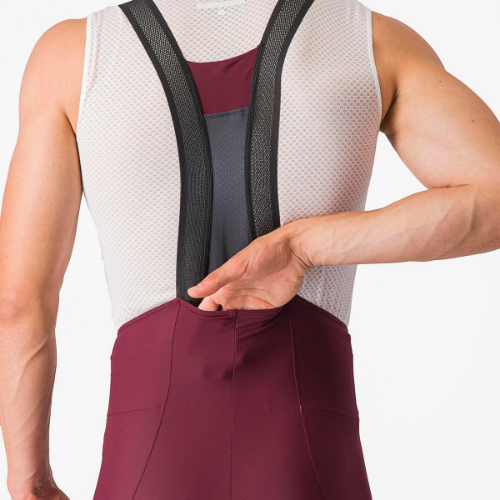 Castelli Espresso Bib Shorts - Deep Bordeaux