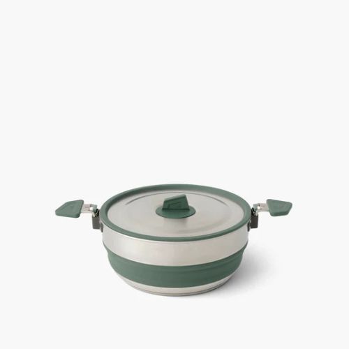 Sea To Summit Detour Stainless Steel Collapsible Pot - 3L Green