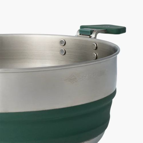 Sea To Summit Detour Stainless Steel Collapsible Pot - 3L Green