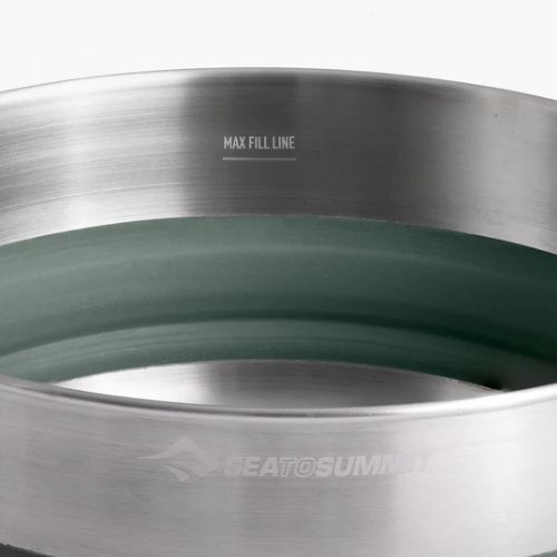 Sea To Summit Detour Stainless Steel Collapsible Pot - 3L Green
