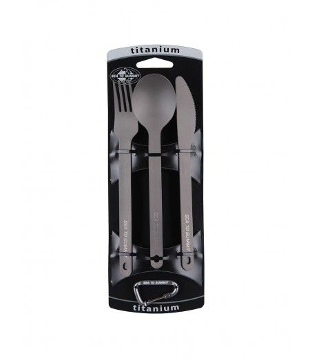 Sea To Summit Titanium Cutlery Set - 3pc