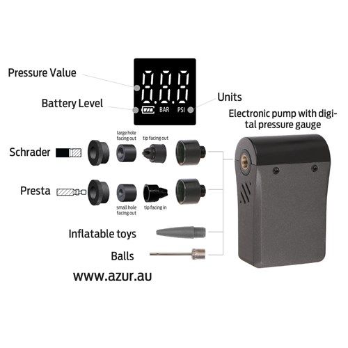 USB Electric Pump With Digital Gauge