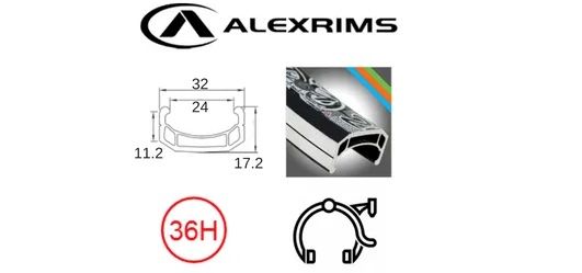 Wheelsmith Alex DM-24 - 26