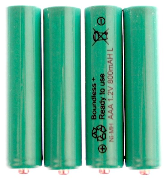 AAA NiMH Rechargeable Batteries - 4 pack - CLEARANCE