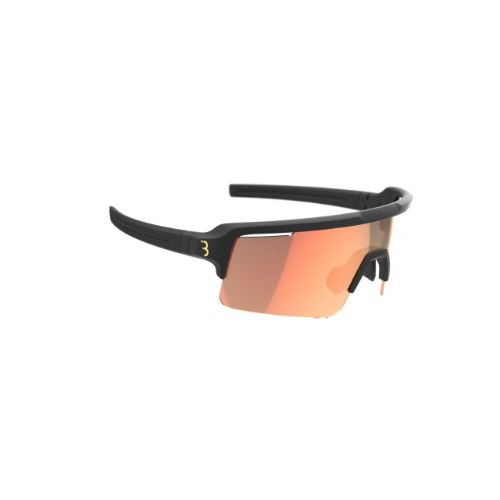 BBB PC 7X4 Fuse Matt Black Sports Sunglasses - Red Anti-Fog