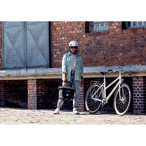 Ortlieb 17.5L Up-Town Rack Urban Carrier Basket - Ash Rose