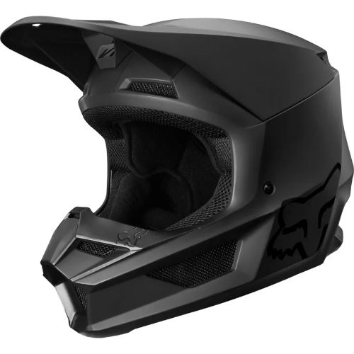Fox Youth V1 Helmet - Matte Black - CLEARANCE