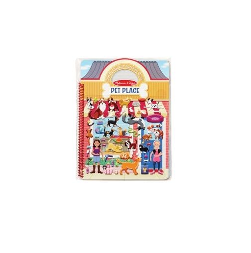 Melissa & Doug - Reusable Puffy Sticker Activity Book - Pet Place