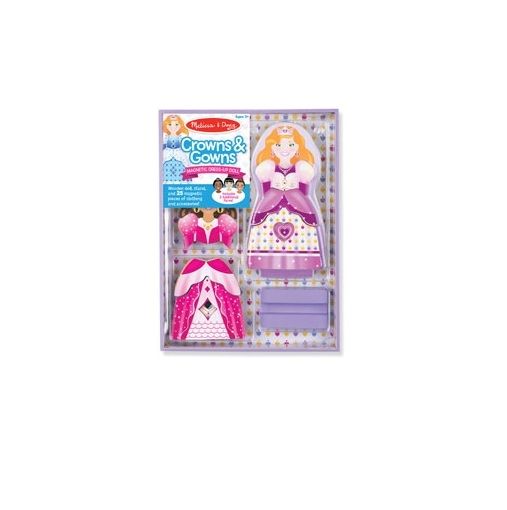 Melissa & Doug Crowns & Gowns Magnetic Dress-Up