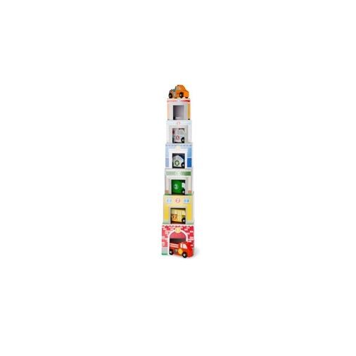 Melissa & Doug Nesting & Sorting Buildings & Vehicles