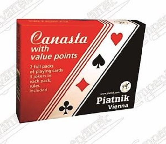 Piatnik Canasta Twin Pack With Points Playing Cards