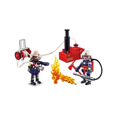 Playmobil Firefighters With Water Pump - CLEARANCE