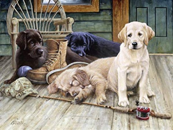 Title Cards Ruff Ruff Ravensburger Ruff Day Puzzle 750Pclf | Kids Puzzles | Playing Cards ...