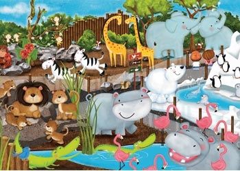 Ravensburger Day At The Zoo 35pc Puzzle - CLEARANVE