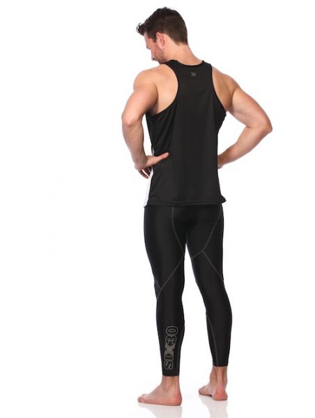 CLEARANCE - SIX30 Men's Running Singlet - Black