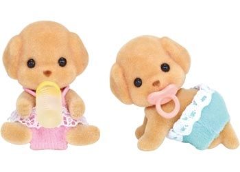 Sylvanian Families Toy Poodle Twins