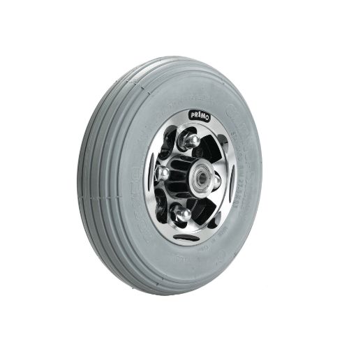 200 X 50 Alloy Primo Castor Wheel, with Foam Filled Grey Tyre