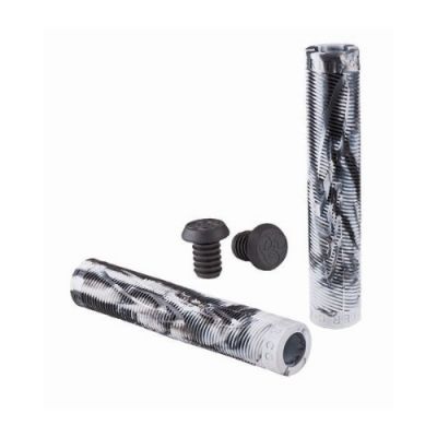 Grit 160MM Handlebar Grips - Black/White