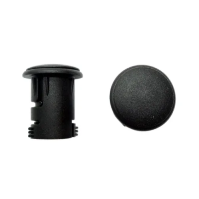 Black Bar Ends Plugs - 18mm