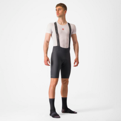 Castelli Espresso Bib Shorts - Dark Grey