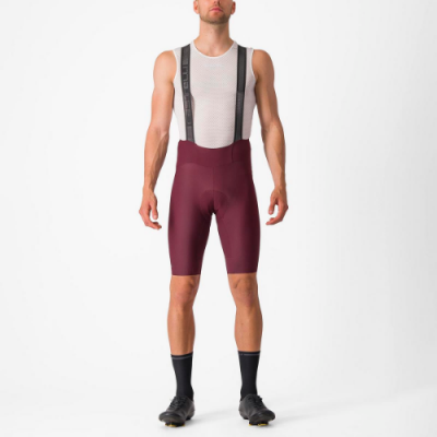 Castelli Espresso Bib Shorts - Deep Bordeaux