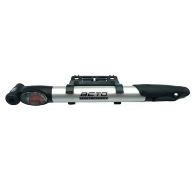 Beto Dual Head Mini Pump With Gauge - RED HOT DEAL