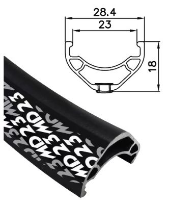 Alex MD23 27.5" TR Rim - 28H