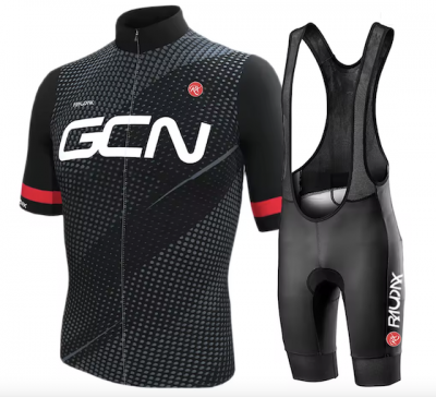 Men's Deluxe Cycling Jersey & Bib Short Set - RED HOT DEAL