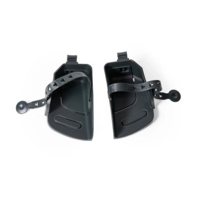 Burley Dash Footrests With Strap Blk