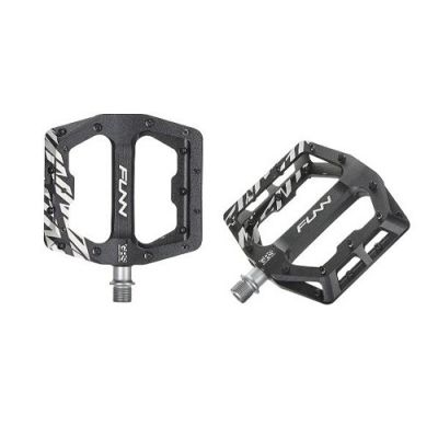 FUNN Funndamenta Pedals - Black/Steel Black Pins