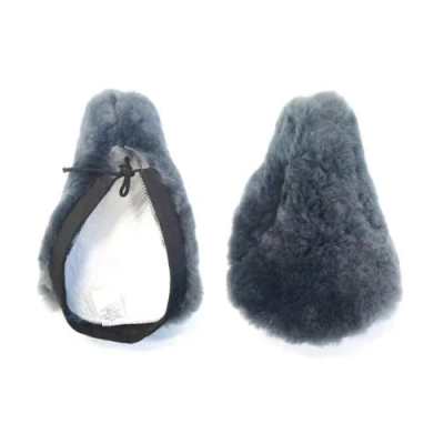 Sheepskin Bike Seat Cover - Pure Wool Grey