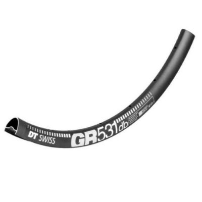 DT Swiss GR531 Db Rim - 700C 24H Black (24 Wide)