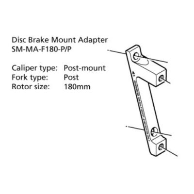 Shimano Sm-Ma-F180-Pp Post Caliper Adapter - 180MM - SUPER SALE