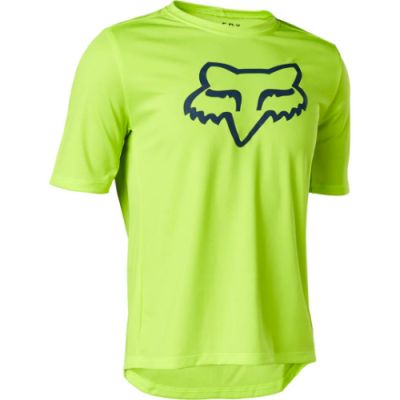 Fox Youth Ranger SS Jersey - Fluoro Yellow - CLEARANCE