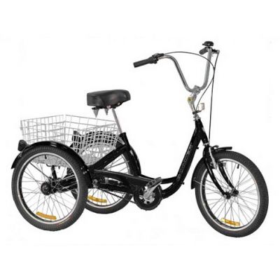 Gomier 2500 Series 6 Speed Shimano 24" Adult Tricycle - Black