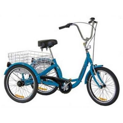 Gomier 2500 Series 6 Speed Shimano 24" Adult Tricycle - Lovely Blue