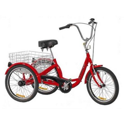 Gomier 2500 Series 26" Adult Tricycle - 6 Speed - Red