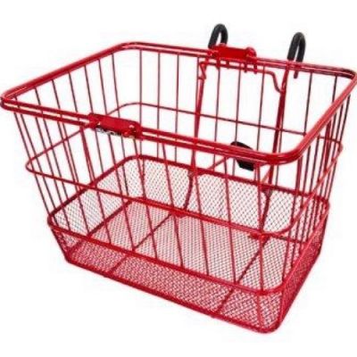 UrbanVelo Hook On Front Bike Basket - Red - 2 pce