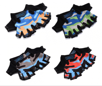 Camo Junior Bike Gloves