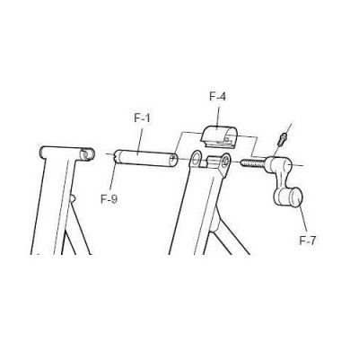 Minoura Wheel Holder Cog Side