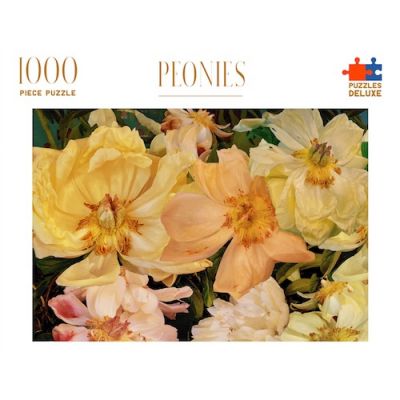Puzzles Deluxe Peonies 1000pc Jigsaw Puzzle - CLEARANCE