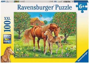 Ravensburger  Horses In The Field 100pc Puzzle