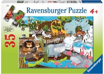 Ravensburger Day At The Zoo 35pc Puzzle - CLEARANVE
