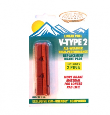 Kool Stop Insert V-Type Salmon Brake Pad
