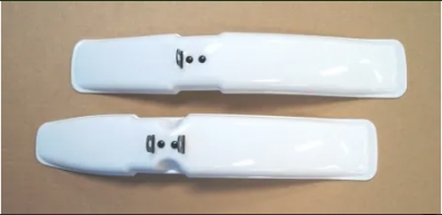 White Plastic Mudguard Set