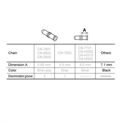 Shimano Chain Pins 6/7/8-SPEED - 3 pack