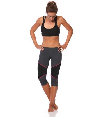 SIX30 3/4 Running Tights - Mink Pink-CLEARANCE