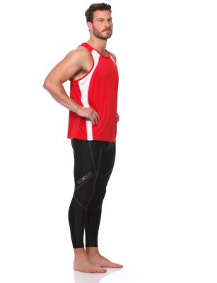CLEARANCE - SIX30 Men's Running Singlet - Red