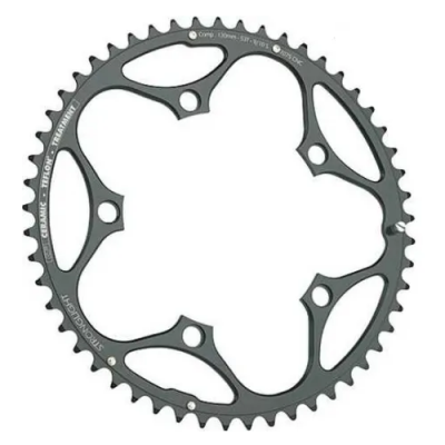Road Stronglight 53T 130Mm Bcd 10/11 Speed Chainring - Black